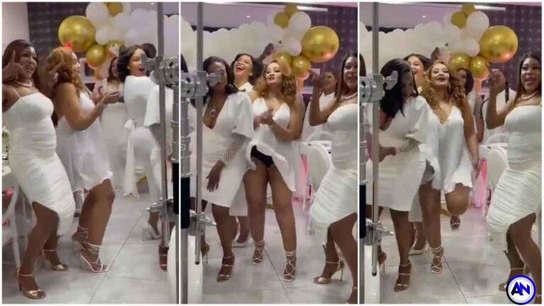 Artist accidentally flash her bushy Kpekus as she dance at her sweet birthday party (Video)